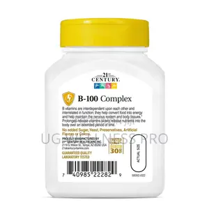 21st Century B-100 Complex Prolonged Release High Potency B-Vitamin 60
