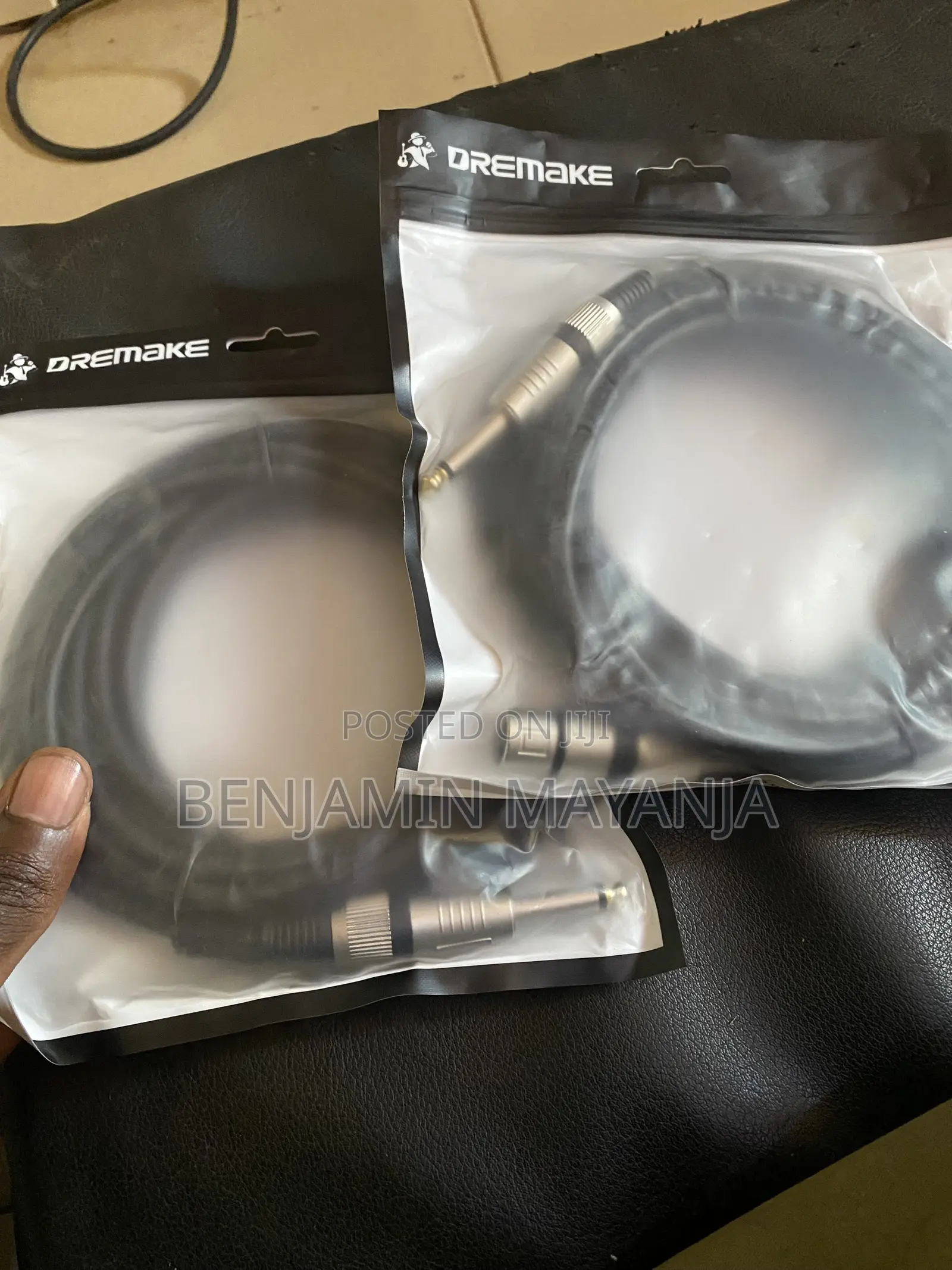 2-Pack Dremake Pro Mic/Instrument Cables – 6.35mm Jack to XLR Female