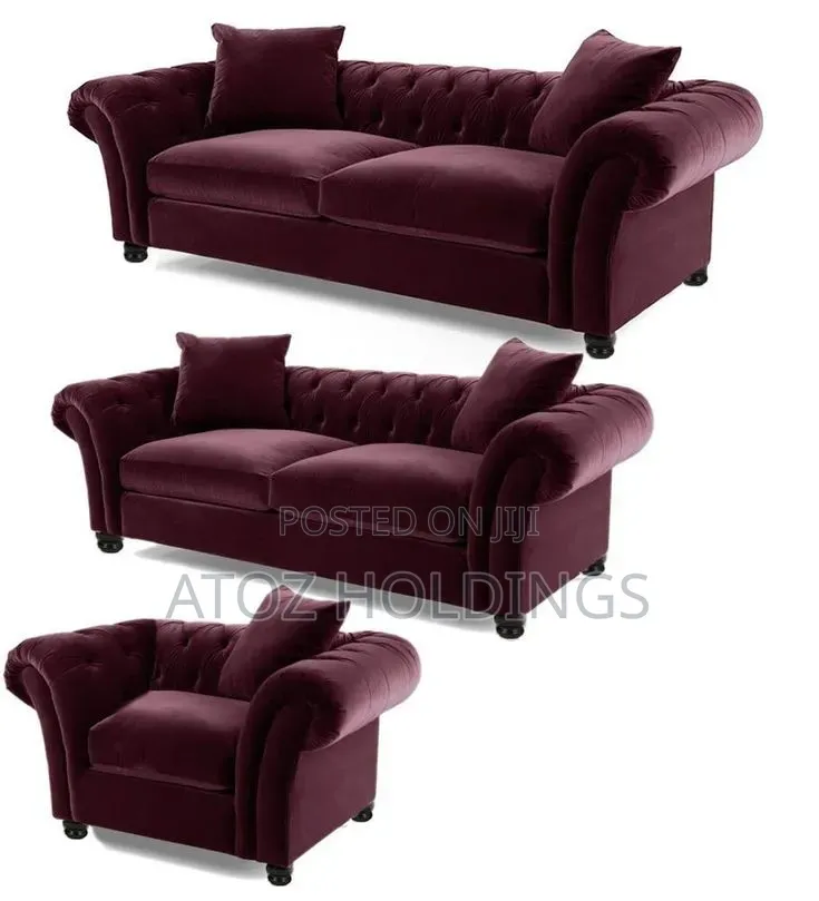 Sofas/High Density 5 Seaters Chesterfield Sofas Any Colour 2,250,000/-