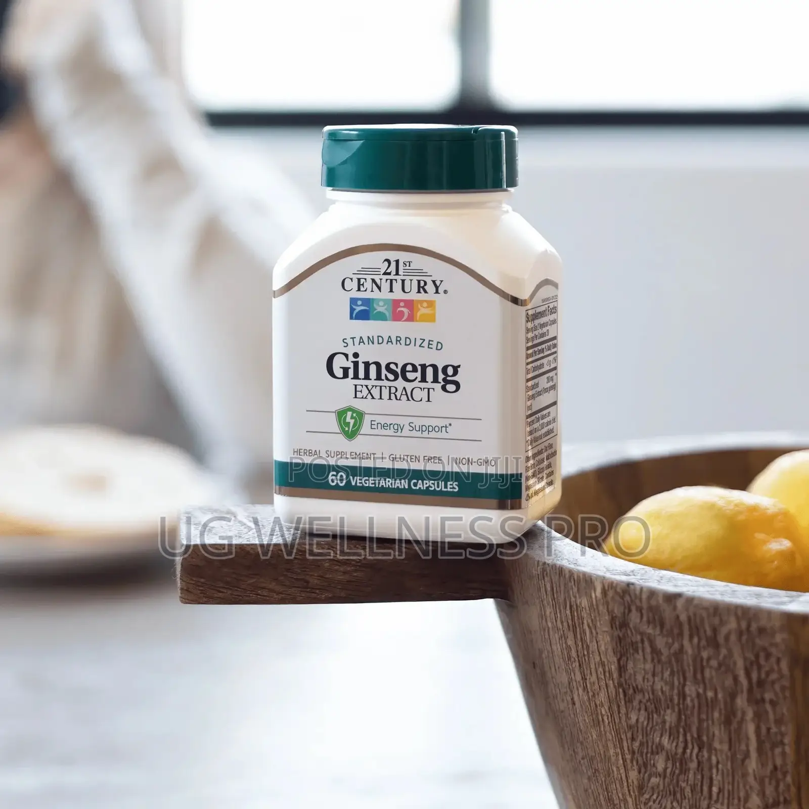 21st Century Ginseng Extract 60 Vegetarian Capsules -Vitality Energy