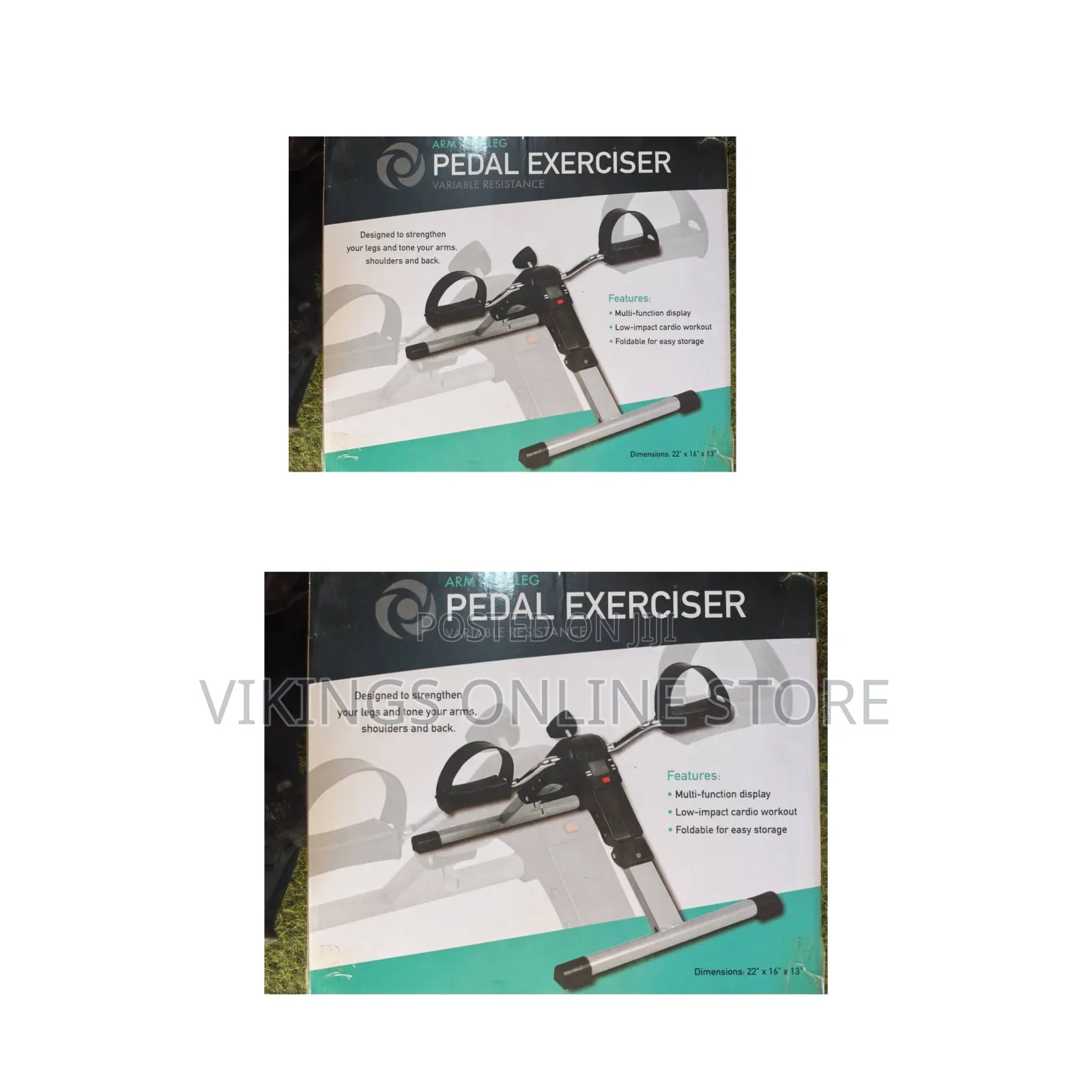 Compact, Foldable Arm and Leg Pedal Exerciser Featuring Variable