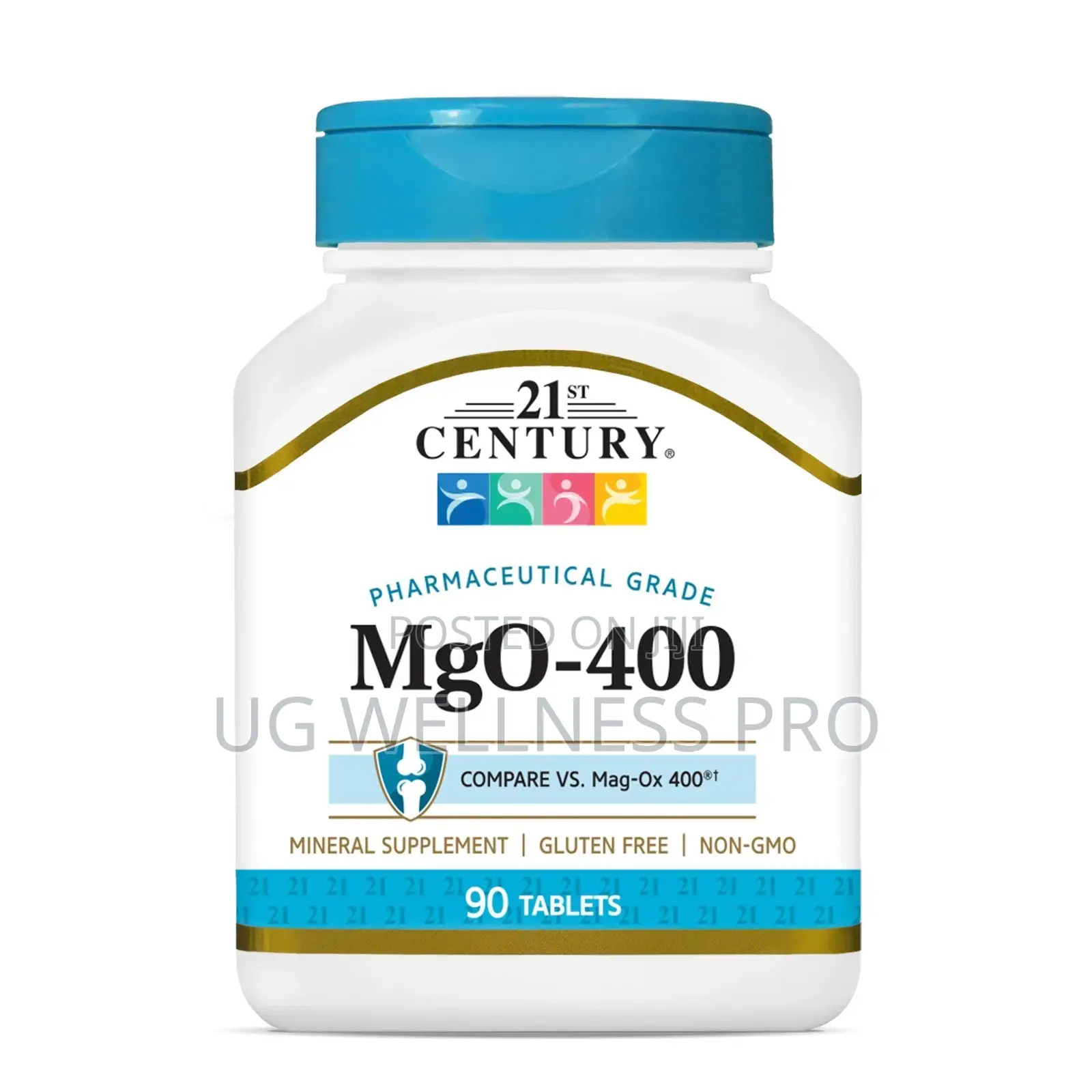 21st Century Magnesium Oxide 400mg Muscle, Nerve Bone Support 90s