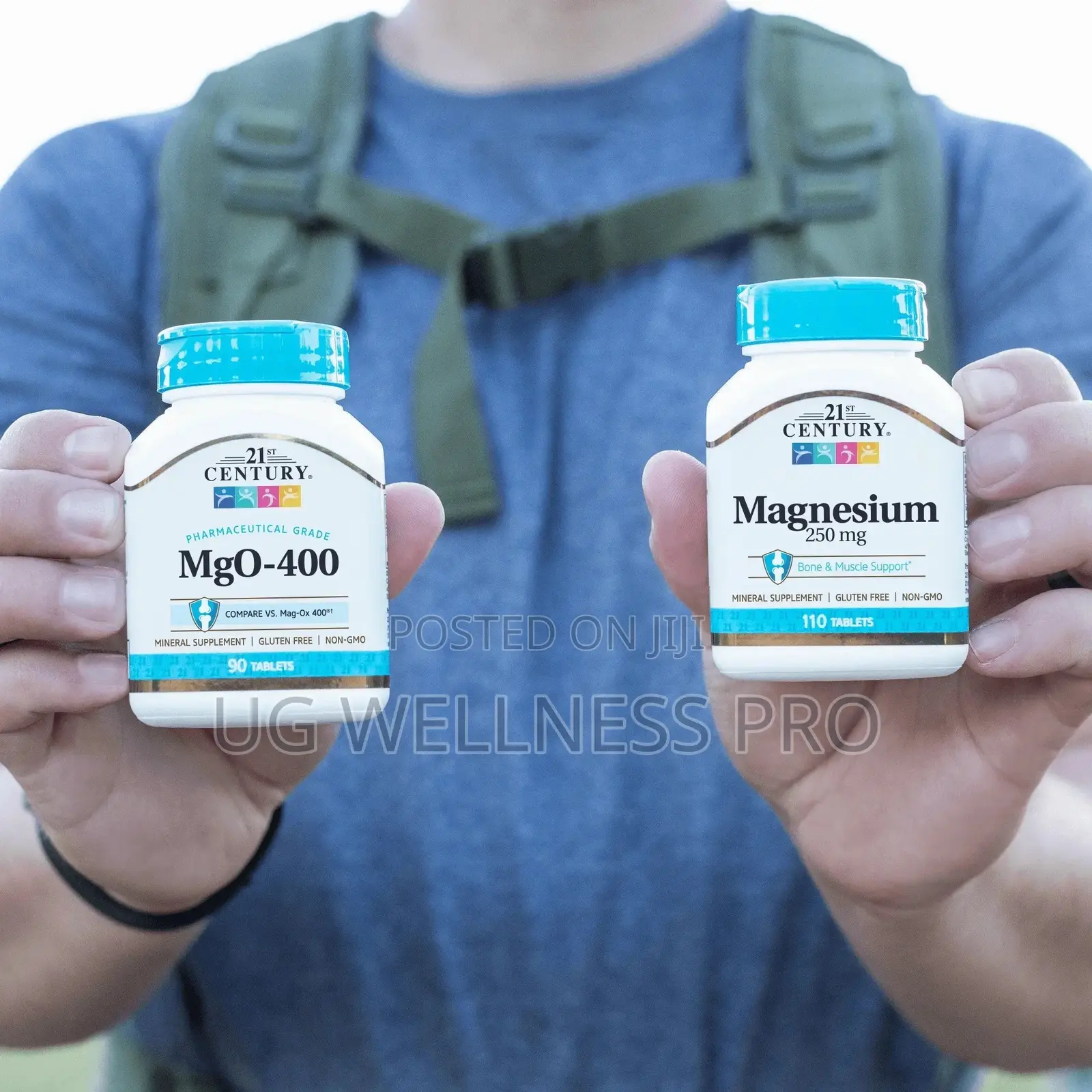 21st Century Magnesium Oxide 400mg Muscle, Nerve Bone Support 90s