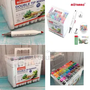 Motarro Quality Dual Tip Marker 60 Colors Set