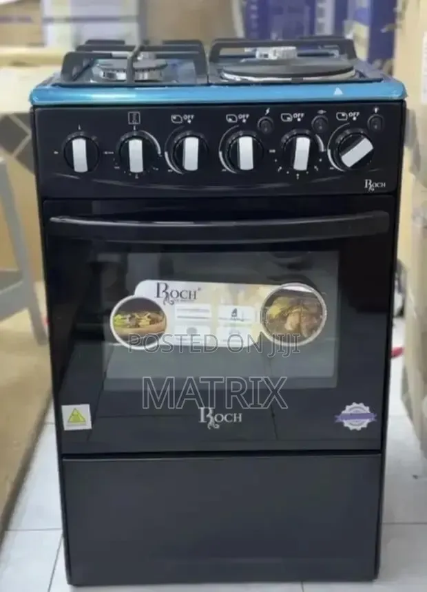 Roch 3+1 Gas Electric Cooker With Electric Oven, Grill Rotisserie