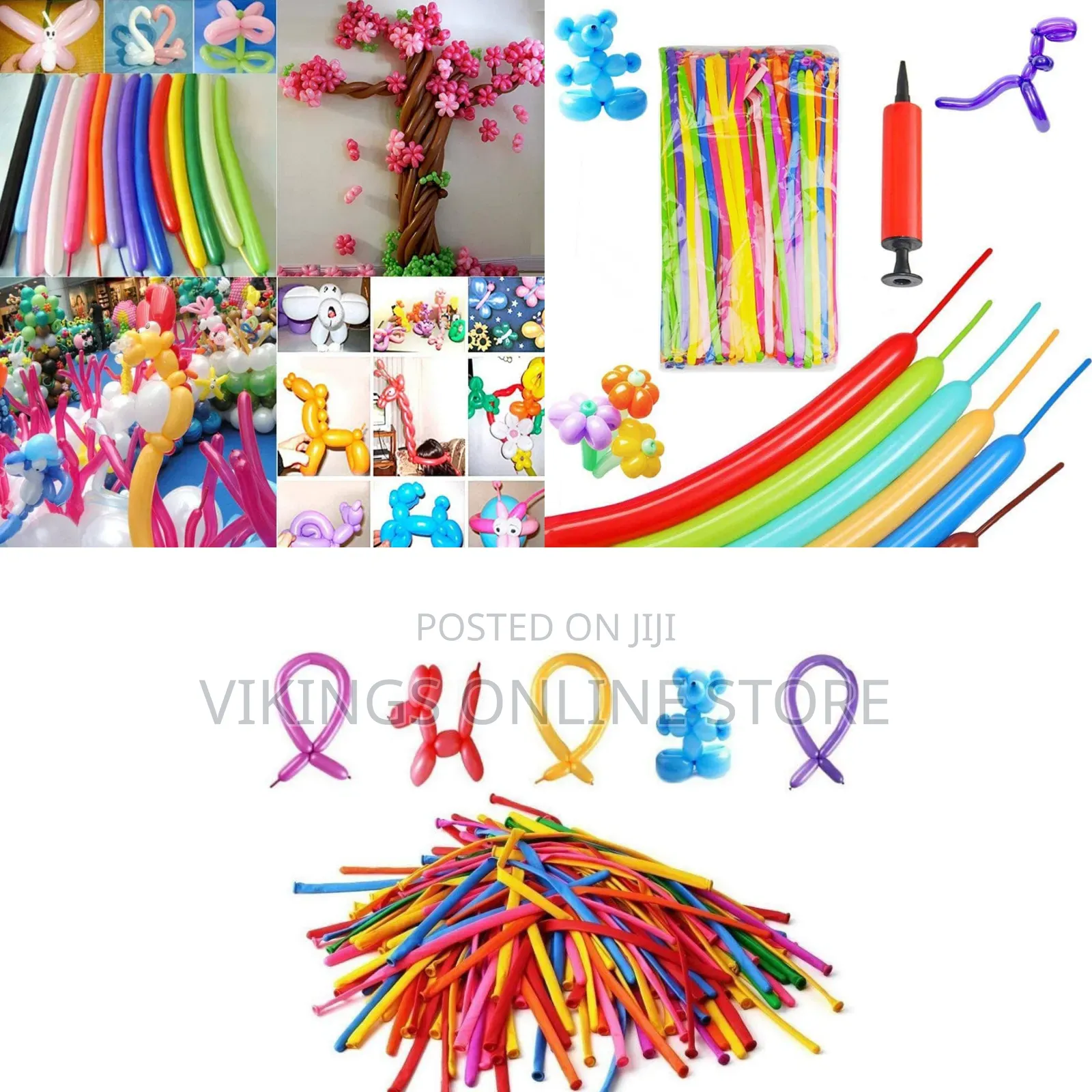 Pipe Balloons With Hand Pump | Long Modelling Balloons