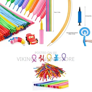Pipe Balloons With Hand Pump | Long Modelling Balloons