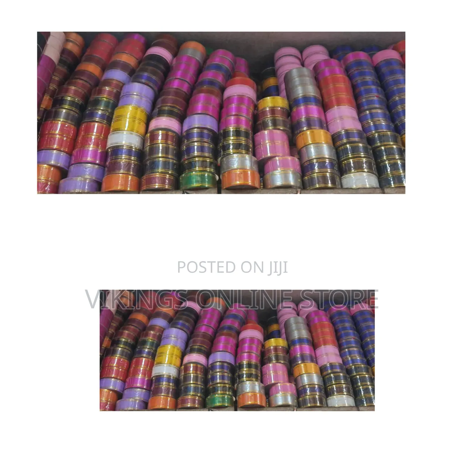 PVC Fashion ,Decorations Ribbon 20yrd (With Gold Line) Ribbon
