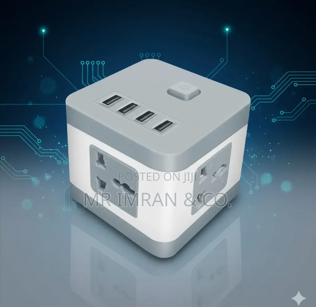 Cube Power Socket Extension Strip