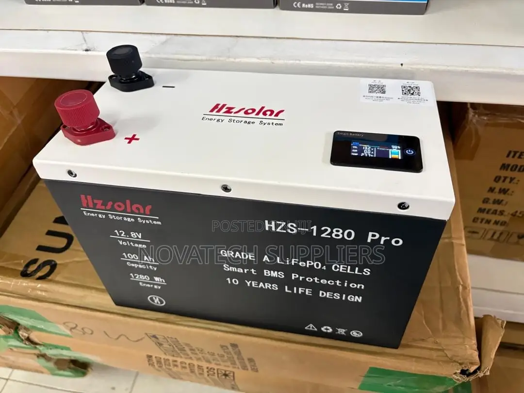 HZS-1280 Pro 100Ah Lithium Battery – Grade a LiFePO4