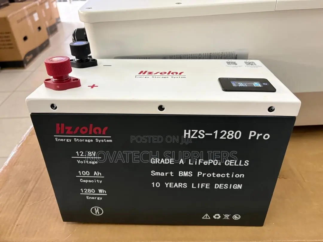 HZS-1280 Pro 12.8V 100Ah Solar Lithium Battery – Smart BMS