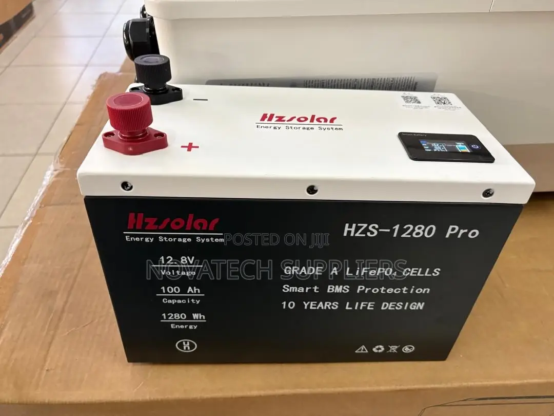 HZS-1280 Pro 12.8V Lithium Battery – 100Ah Grade a LiFePO4 NTS