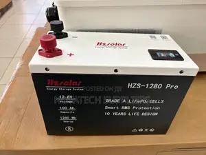 HZS-1280 Pro 12.8V Lithium Battery – 100Ah Grade a LiFePO4 NTS
