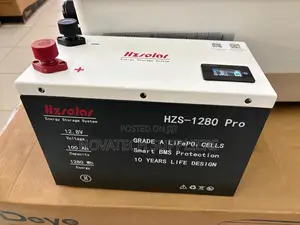 HZS-1280 Pro 12.8V Lithium Battery – 100Ah Grade a LiFePO4 NTS