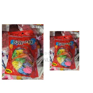 Pack of Assorted Multi-Colored Latex Party Balloons