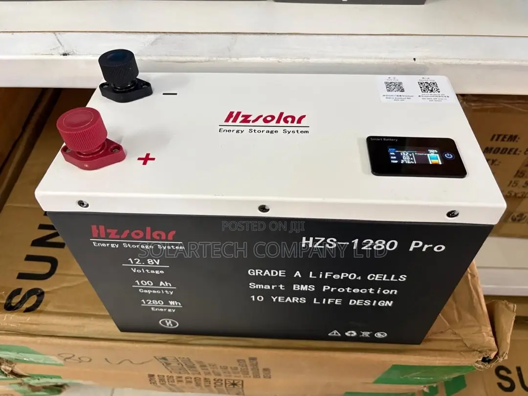 HZS-1280 Pro 12.8V 100Ah Solar Lithium Battery – Smart BMS