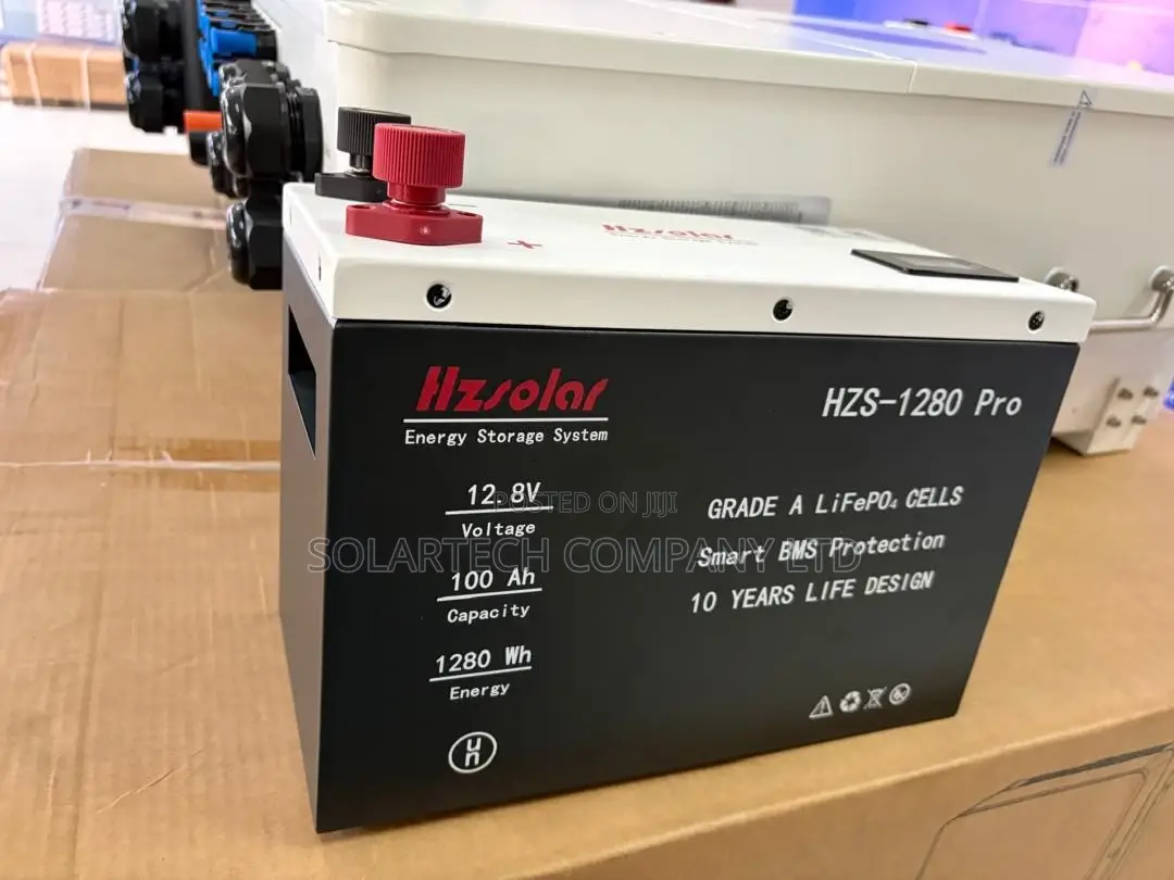 HZS-1280 Pro 12.8V Lithium Battery – 100Ah Grade a LiFePO4
