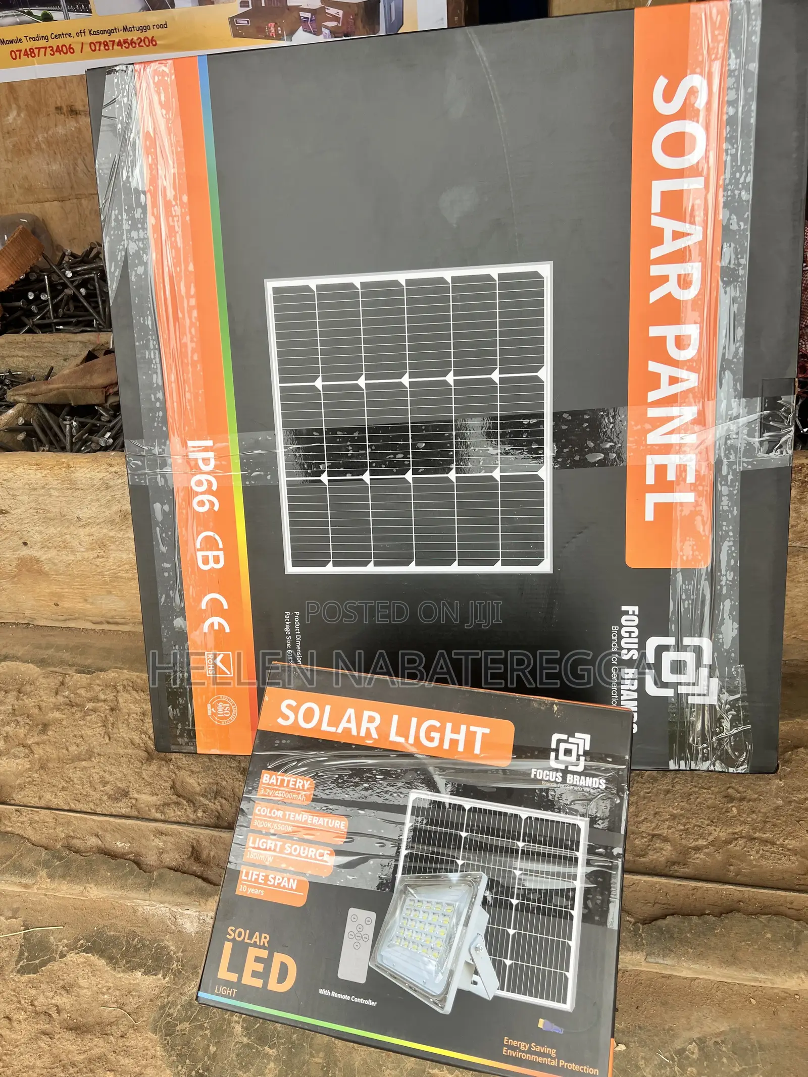 Solar Floodlight Blue Carbon