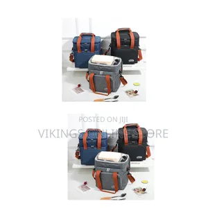 Double-Layer Insulated Lunch Bag , a Front Zipper Pocket, and Dual