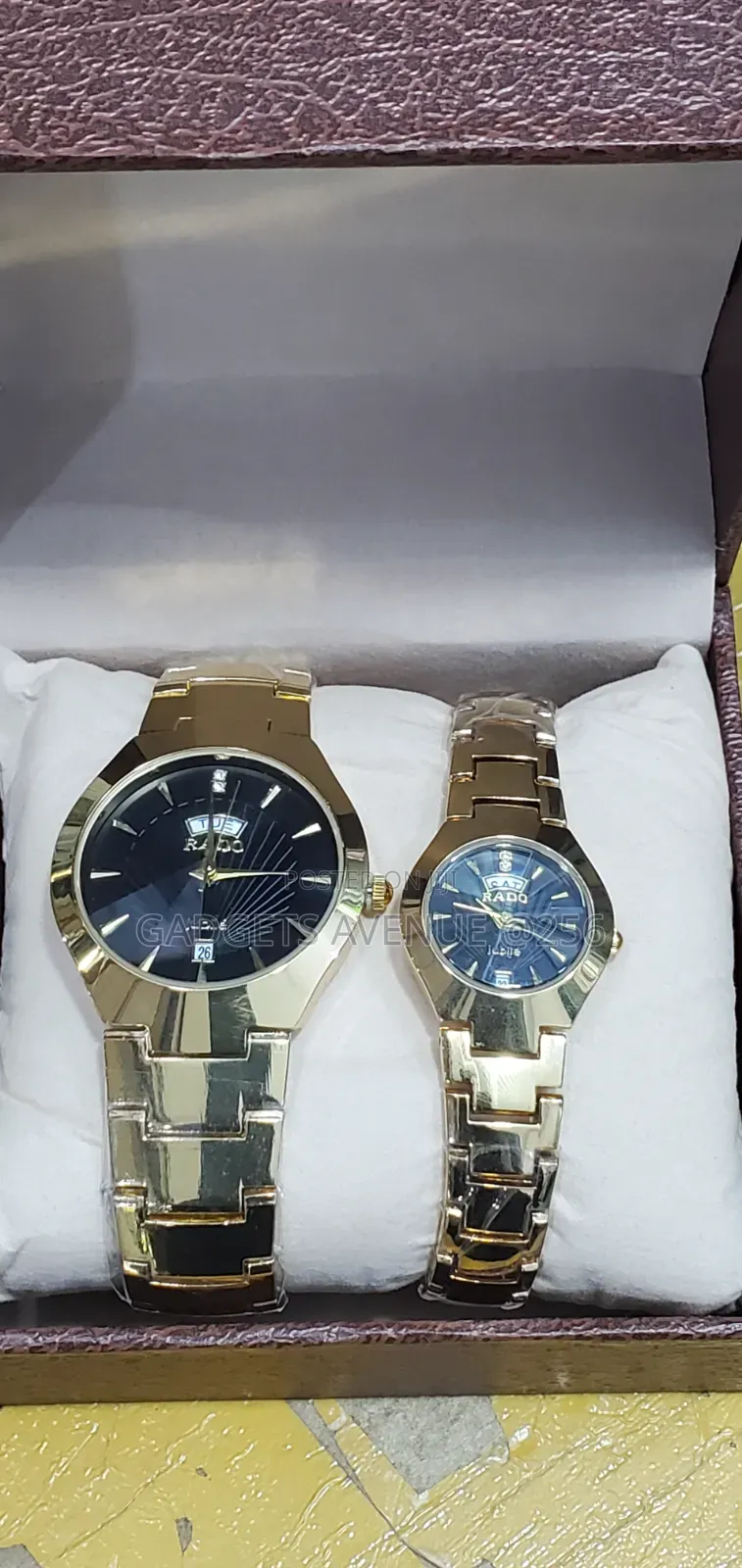 Rado Jubilé Couple's Watch Set in Polished Gold
