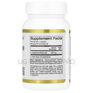 L-Glutathione Reduced 500mg Antioxidant Detox 30s