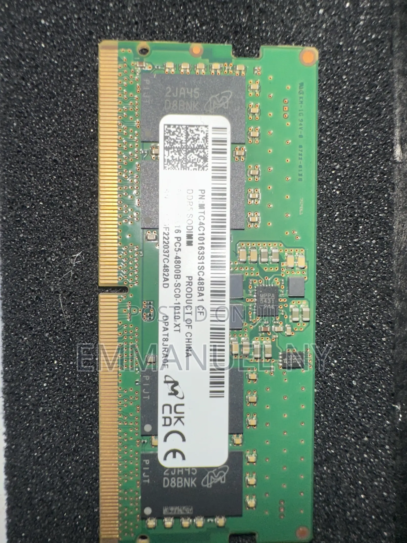 Gaming Micron Laptop DDR5 RAM 8GB (Make Your Laptop Faster)