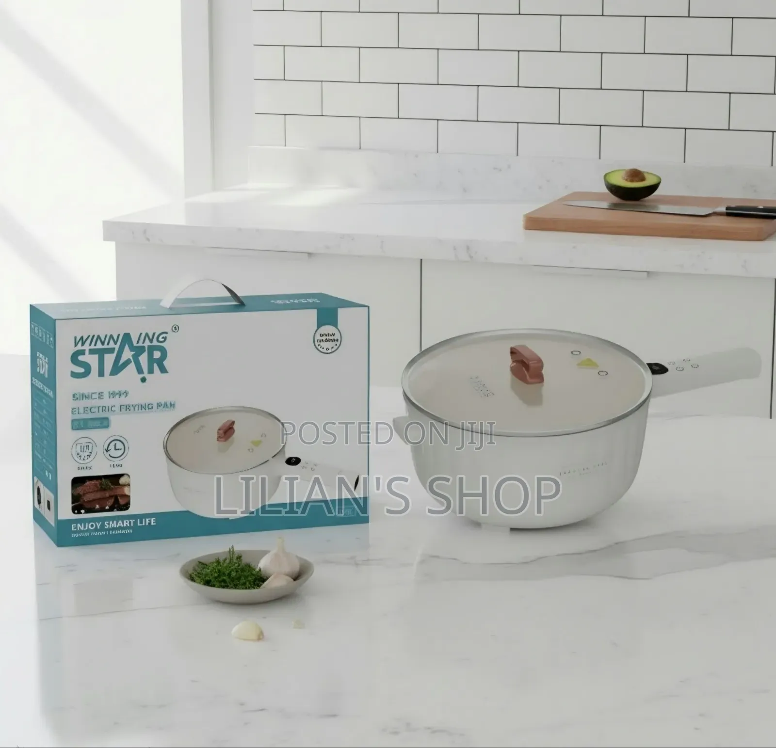Winning Star 4-Liter Multifunctional Electric Frying Pan and Hot Pot