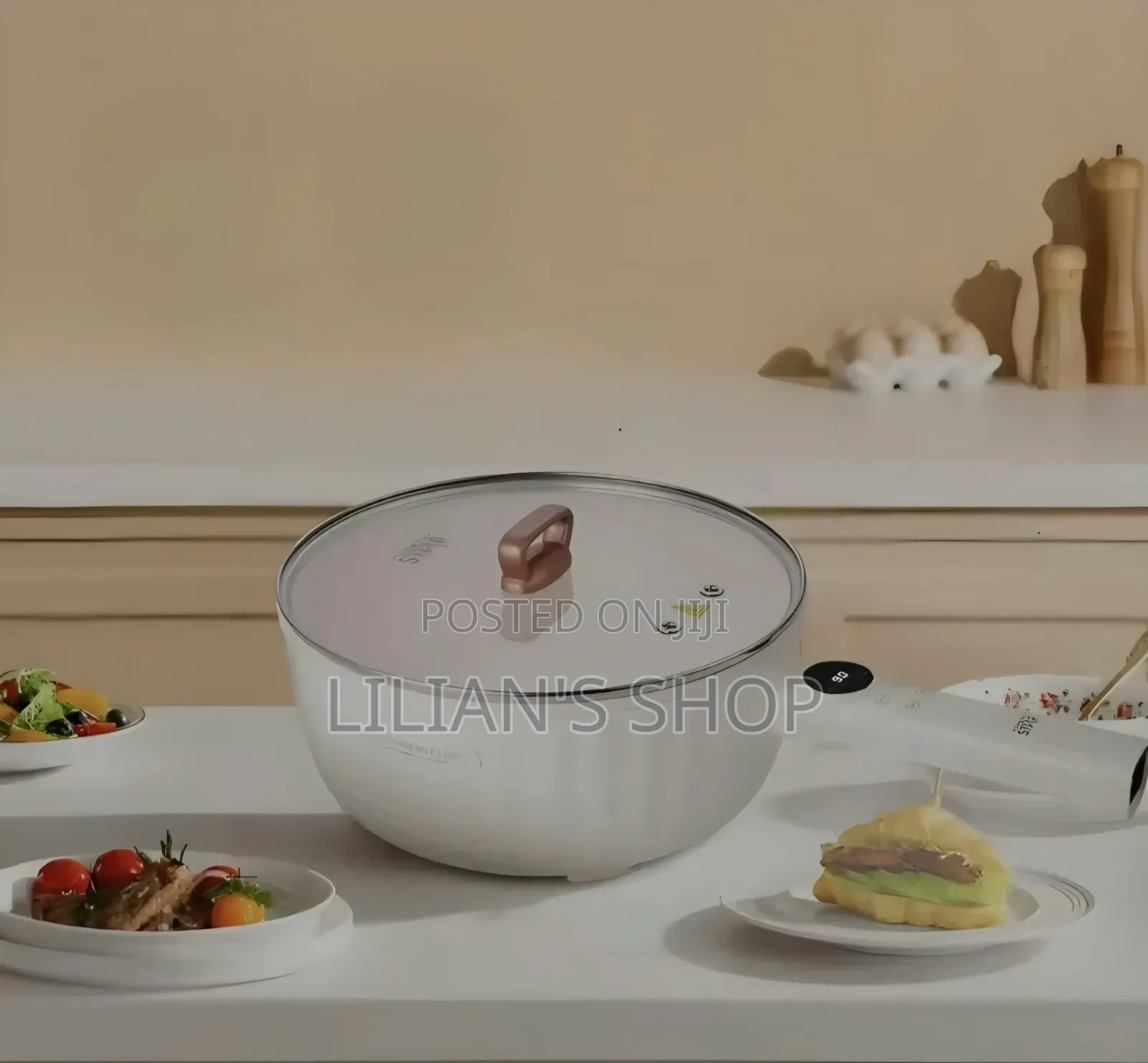 Winning Star 4-Liter Multifunctional Electric Frying Pan and Hot Pot