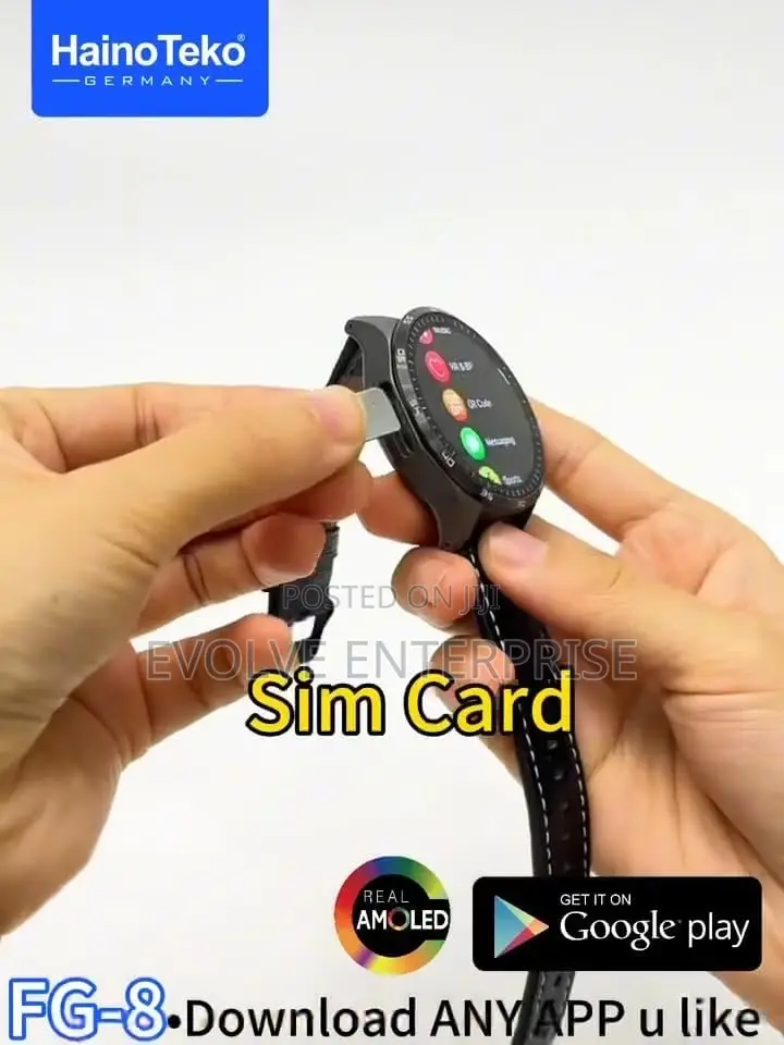 HainoTeko FG-8 5G Android Smart Watch With SIM Card Support