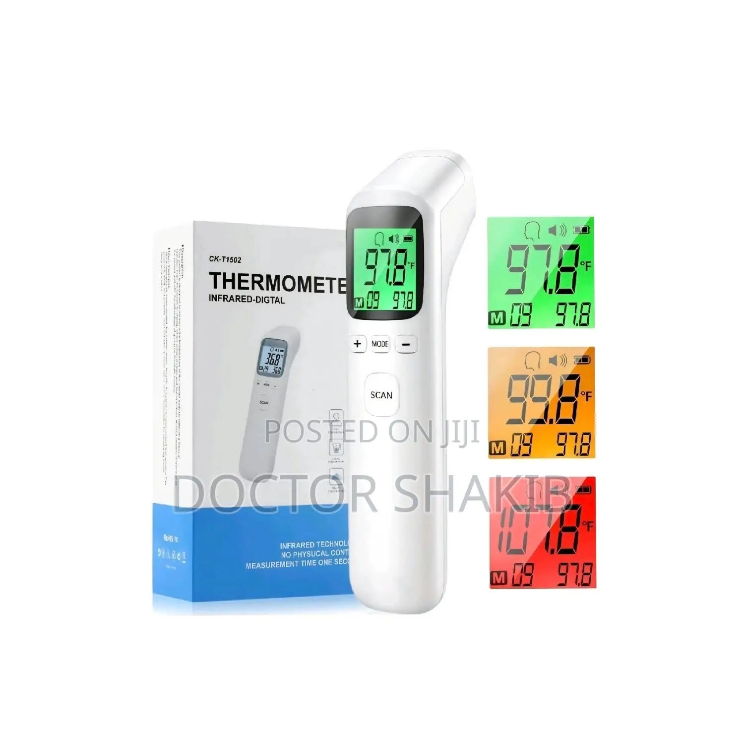 Non-Contact Digital Infrared Forehead Thermometer