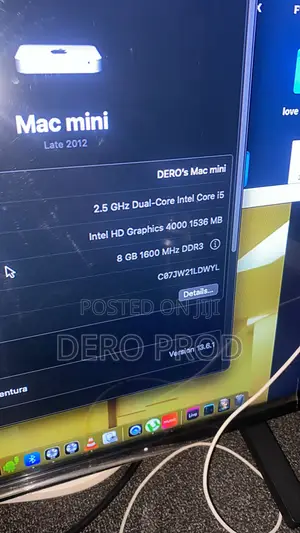 Desktop Computer Apple Mac Mini 8GB Intel Core i5 HDD 1T