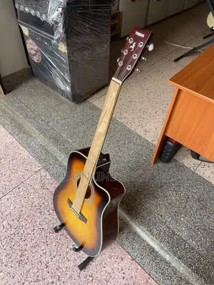 Fire Burn Brandnew Mahogany Powered/Electric Acoustic Guitar