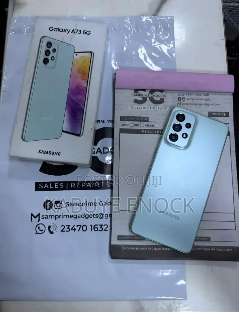 New Samsung Galaxy A73 5G 256 GB Green