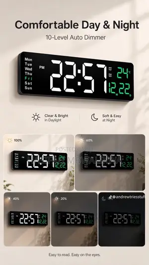 Large LED Digital Clock