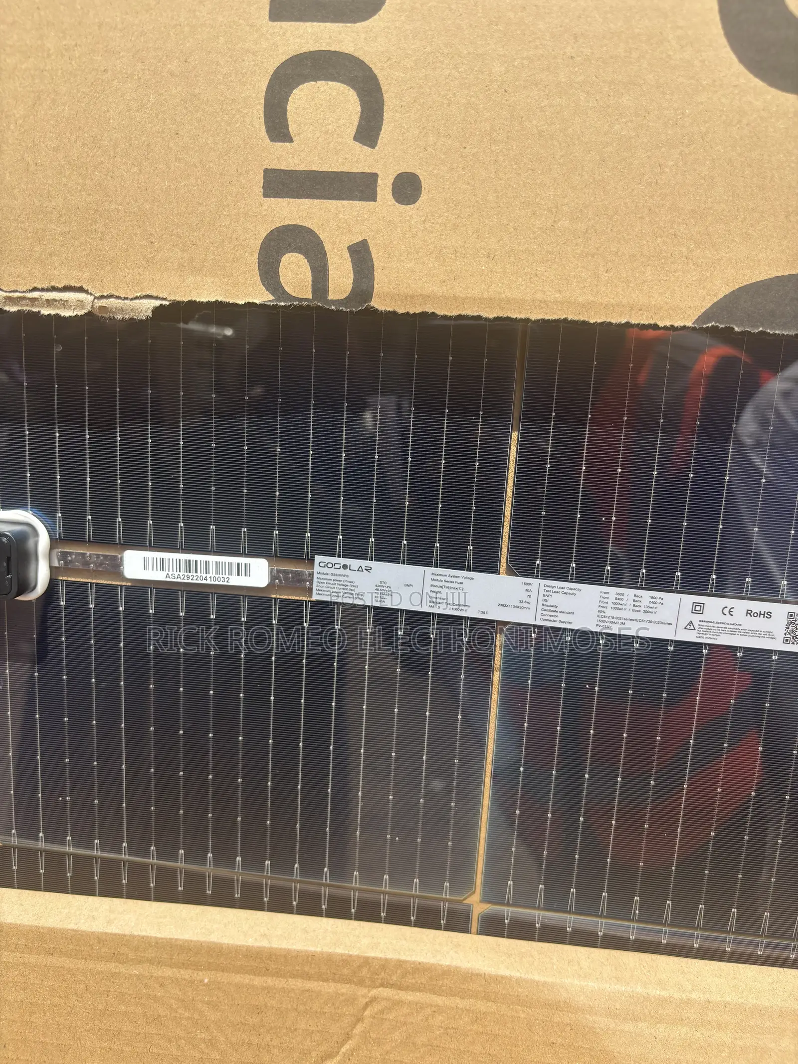 620w Mono Crystalline Solar Panels for Solar Systems