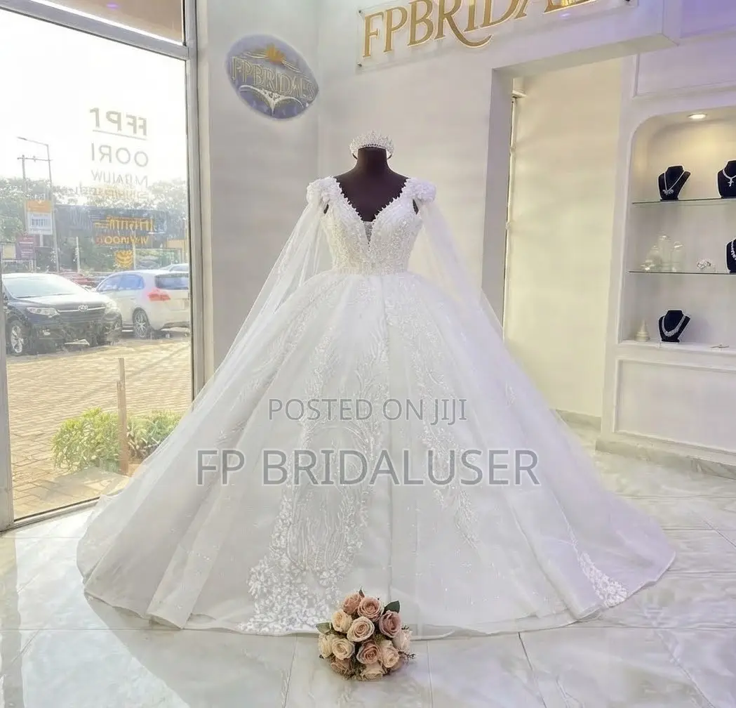 New Collection Wedding Gown With Silver and Off Shoulder