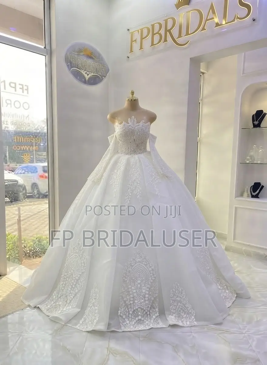 Wedding Dress With Pearls