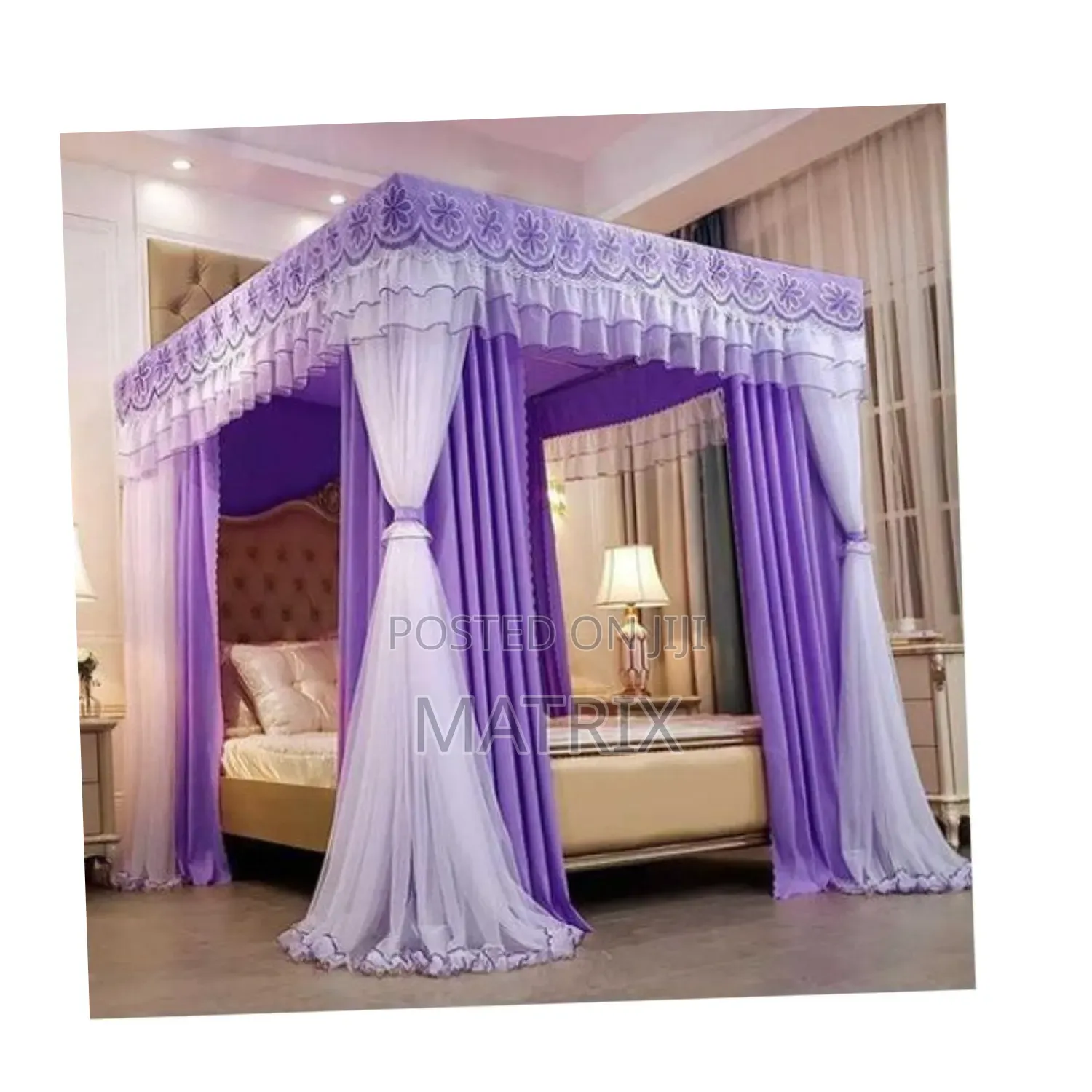 6x6, 4 Stand Mosquito Curtain Net-