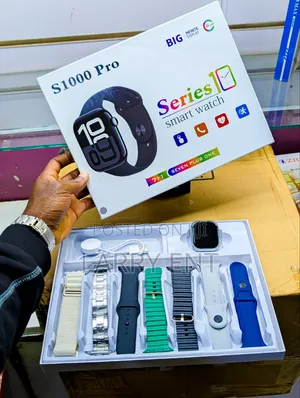 S1000 Pro Smart Watch 7 Straps Compatible iPhone Android
