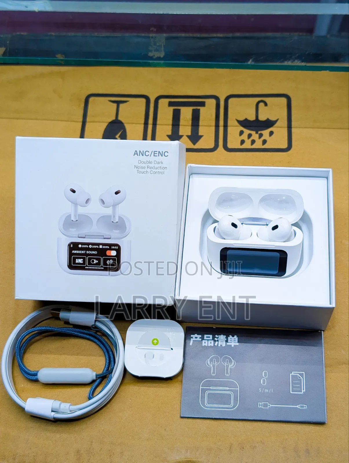 A9 Wireless Earbuds Bluetooth Earphones Touchscreen Case