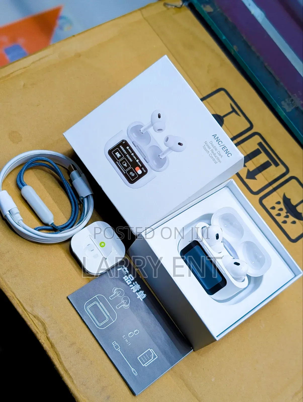 A9 TWS Wireless Earbuds Touch Screen Display Case