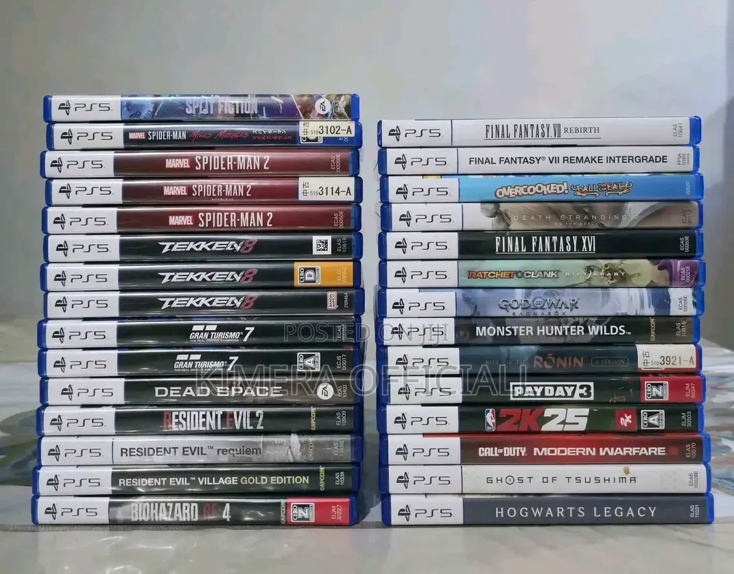 Sony PlayStation 5 Games on CDs Every Single Game Available Disc