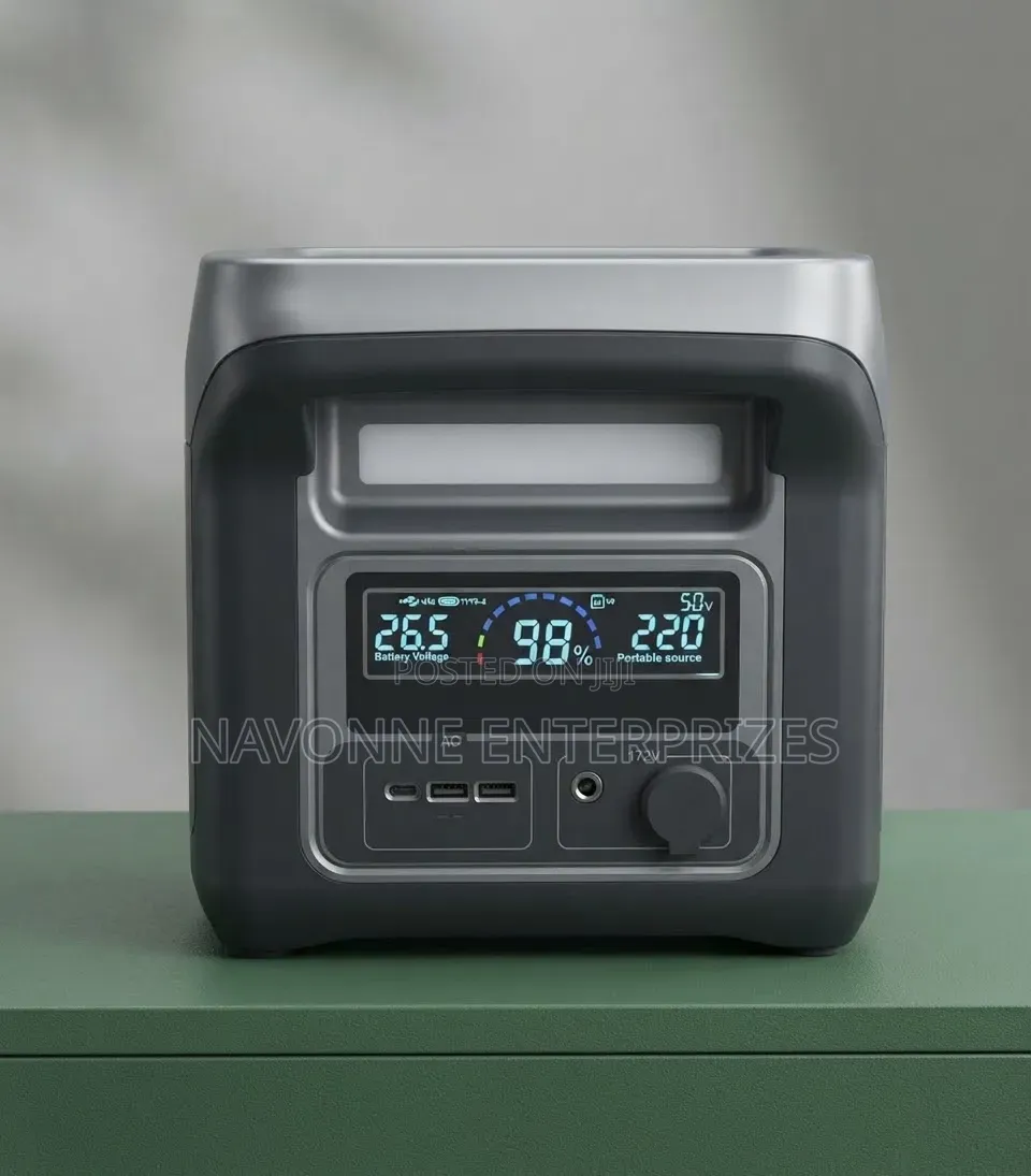 Portable 1500W LiFePO4 Power Station 25.6V 50Ah Solar Generator