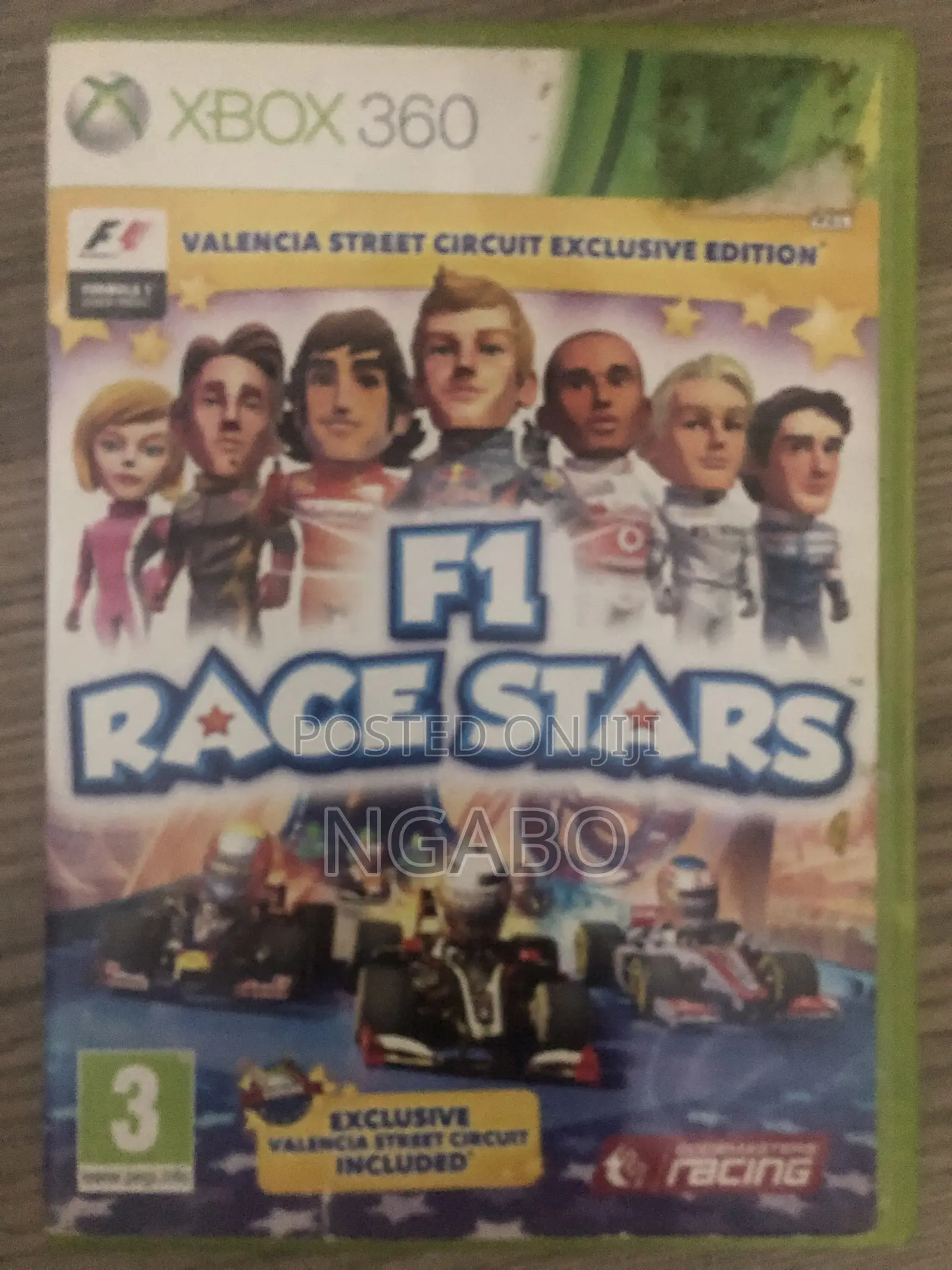 F1 Race Stars Xbox Game Disc