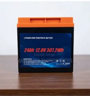 24Ah 12.8V Lithium Iron Phosphate Battery 307Wh Solar Power Storage