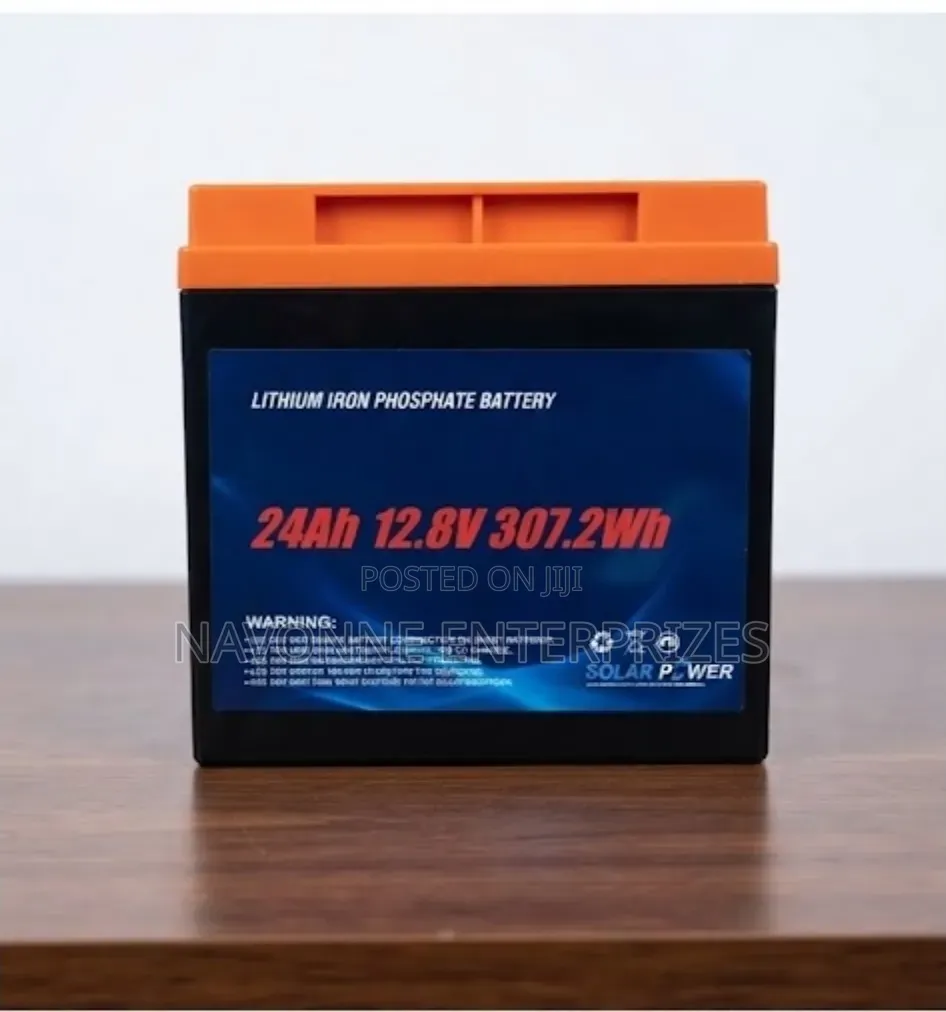 24Ah 12.8V Lithium Iron Phosphate Battery 307Wh Solar Power Storage