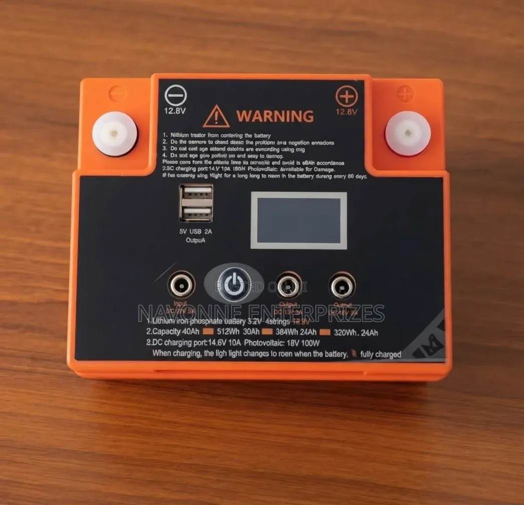 24Ah 12.8V Lithium Iron Phosphate Battery 307Wh Solar Power Storage