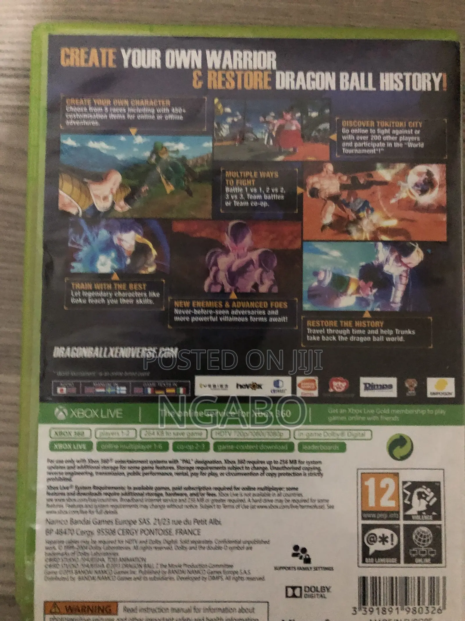 Dragon Ball Xenoverse Gaming Disc