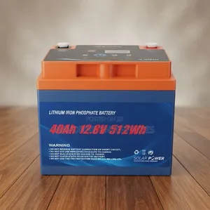 High-Capacity 40Ah 12.8V Lithium Iron Phosphate Solar Battery 512Wh