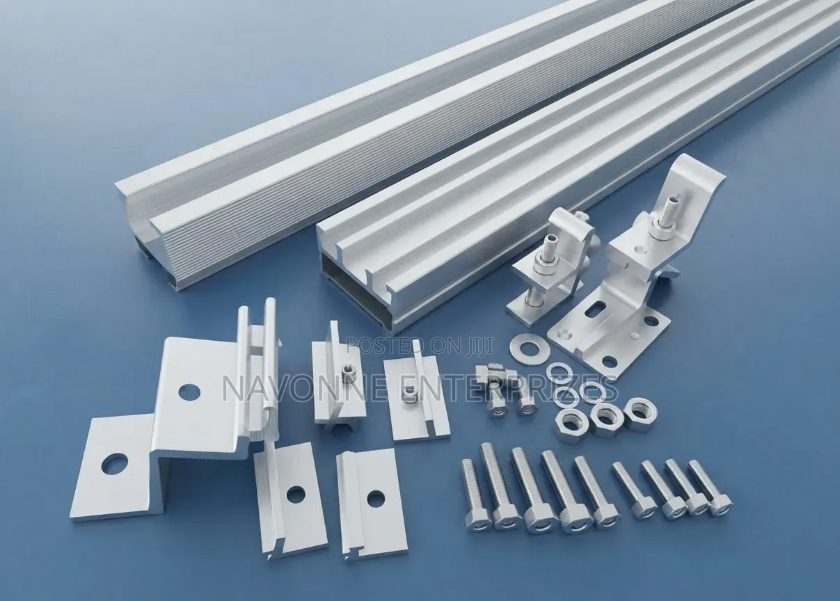 4.9ft Aluminum Solar Panel Mounting Rails Hardware Kit